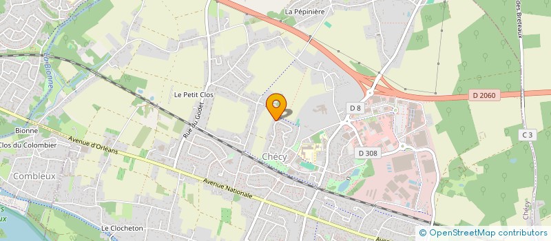 localisation de l'entreprise PRIVAT - CRESPEAU à CHECY