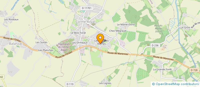 localisation de l'entreprise PRIVAT MACONNERIE TERRASSEMENTS à SAINTES