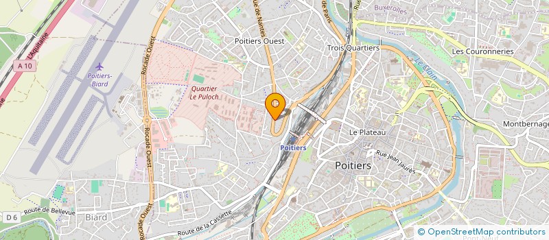 localisation de l'entreprise PRIVATE BUSINESS (P.B.) à POITIERS