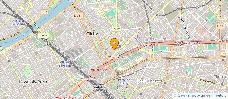 localisation de l'entreprise PRIVATE D  CLICHY