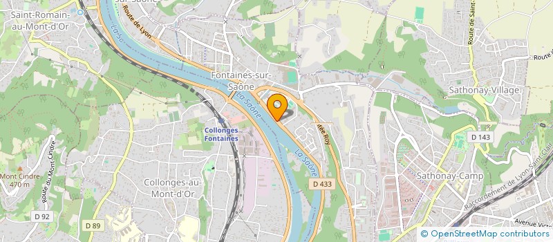 localisation de l'entreprise PRIVATE DRIVING  FONTAINES-SUR-SAONE