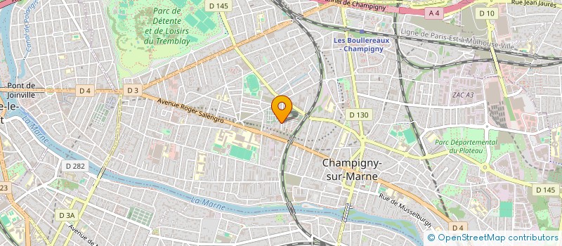 localisation de l'entreprise PRIVATE DRIVING à CHAMPIGNY-SUR-MARNE