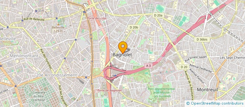 localisation de l'entreprise PRIVATE INTERNATIONAL TRANSPORT P I T SAS à BAGNOLET