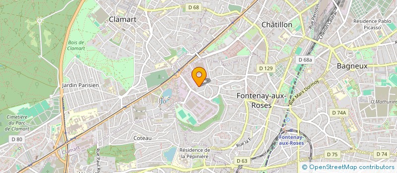 localisation de l'entreprise PRIVATE & PRESTIGE CAB à FONTENAY-AUX-ROSES