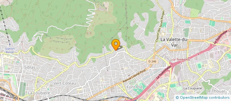 localisation de l'entreprise PRIVATE PROPERTIES ESTIVALS B.  TOULON