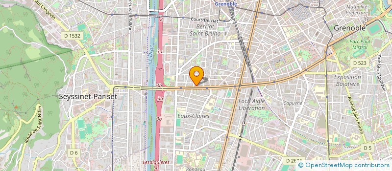 localisation de l'entreprise PRIVILEGE 38 à GRENOBLE