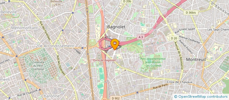 localisation de l'entreprise PRIVILEGE CALL CENTER à BAGNOLET
