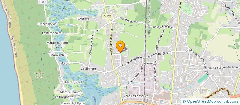 localisation de l'entreprise PRIVILEGE COMMUNICATION à LES SABLES D'OLONNE
