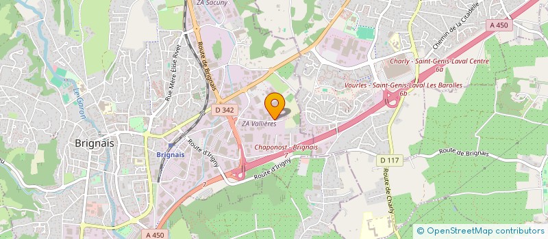 localisation de l'entreprise PRIVILEGE DIFFUSION  BRIGNAIS