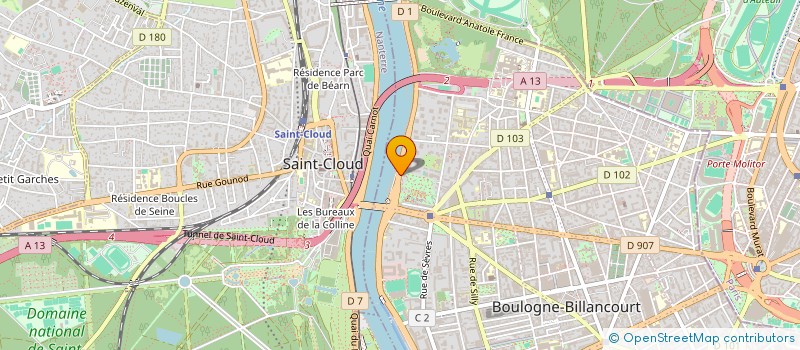 localisation de l'entreprise PRIVILEGE EVENTS à BOULOGNE BILLANCOURT