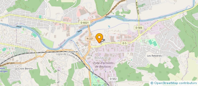 localisation de l'entreprise PRIVILEGE TENNIS  BOULAZAC ISLE MANOIRE