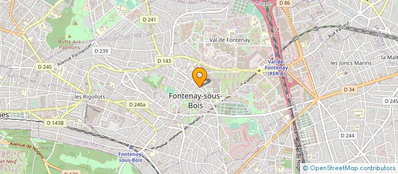 localisation de l'entreprise PRIVILEGIER L'ACCES AU DROIT à FONTENAY-SOUS-BOIS