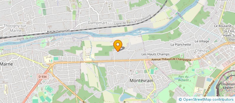 localisation de l'entreprise PRIVY ELEC à MONTEVRAIN