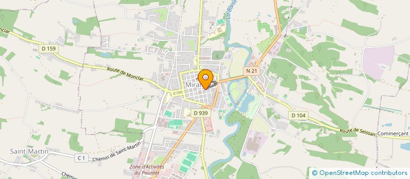 localisation de l'entreprise PRIX BAS  MIRANDE