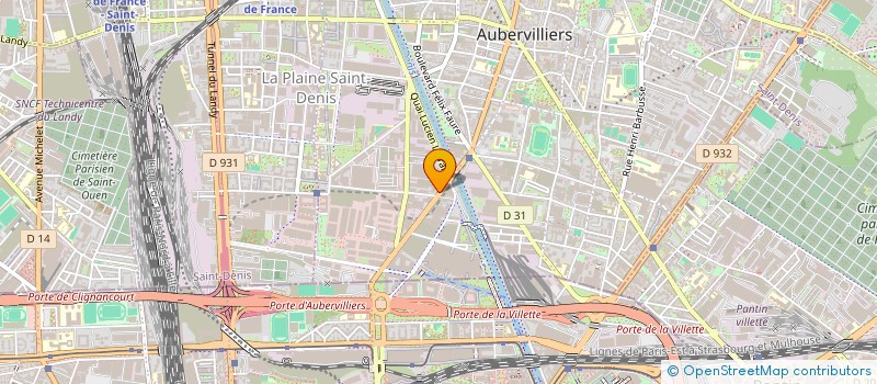 localisation de l'entreprise PRIX CHOC à AUBERVILLIERS