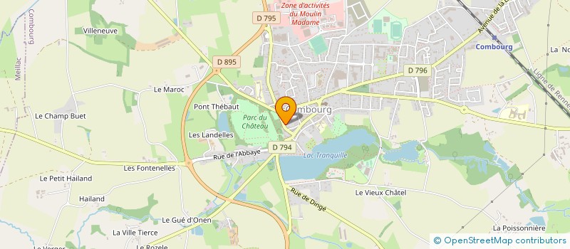 localisation de l'entreprise PRIX COMBOURG-CHATEAUBRIAND à COMBOURG