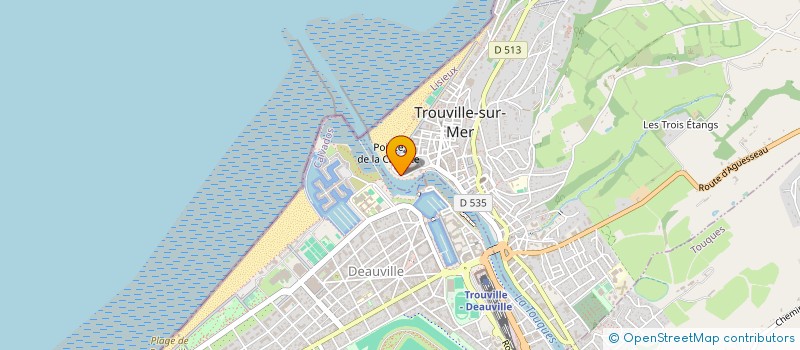 localisation de l'entreprise PRIX DE TROUVILLE - PAVILLON AUGUSTINE à TROUVILLE-SUR-MER