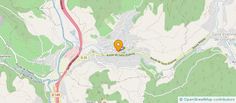 localisation de l'entreprise PRIX EUROPEEN WALTER BENJAMIN.  SOUBES