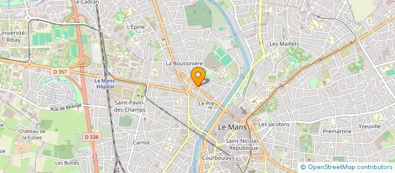 localisation de l'entreprise PRIX MICHEL LEBRUN  LE MANS