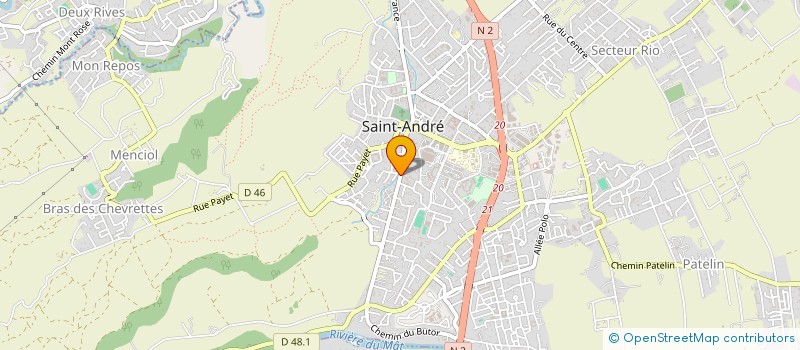 localisation de l'entreprise PRIYA à SAINT-ANDRE