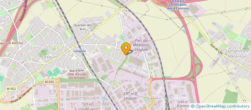 localisation de l'entreprise PRIZM à VILLENEUVE-D'ASCQ