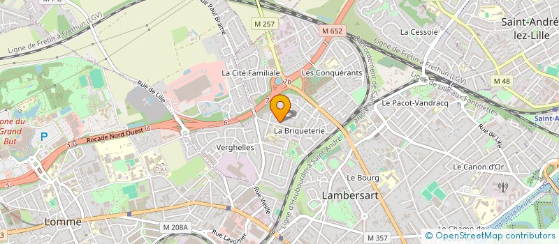 localisation de l'entreprise PRIZM URBANISTES à LAMBERSART