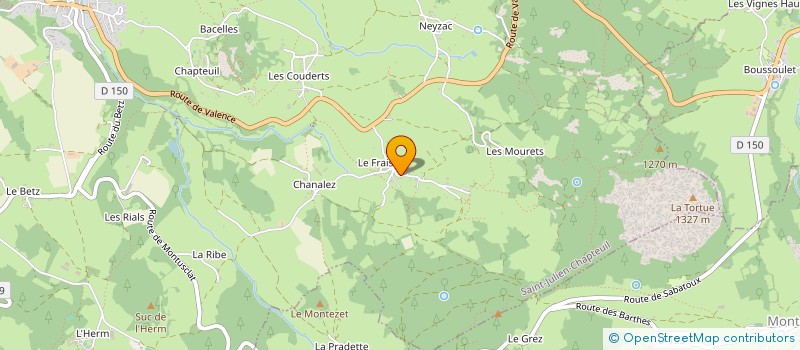 localisation de l'entreprise PRIZMA  SAINT-JULIEN-CHAPTEUIL