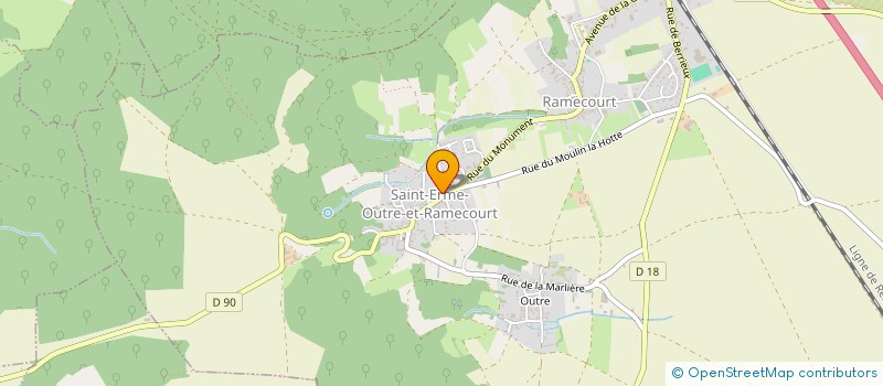 localisation de l'entreprise PRJT, UN COLLECTIF D'ASSOCIATIONS COLLABORATIVES  SAINT-ERME-OUTRE-ET-RAMECOURT