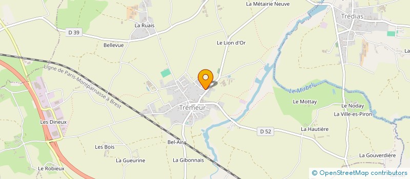localisation de l'entreprise PRL  TREMEUR