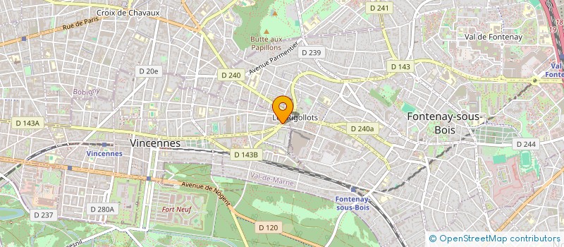 localisation de l'entreprise PRL MINI MARCHE à VINCENNES