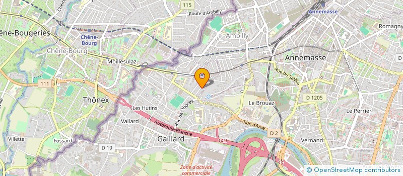 localisation de l'entreprise PRM SERVICES  GAILLARD