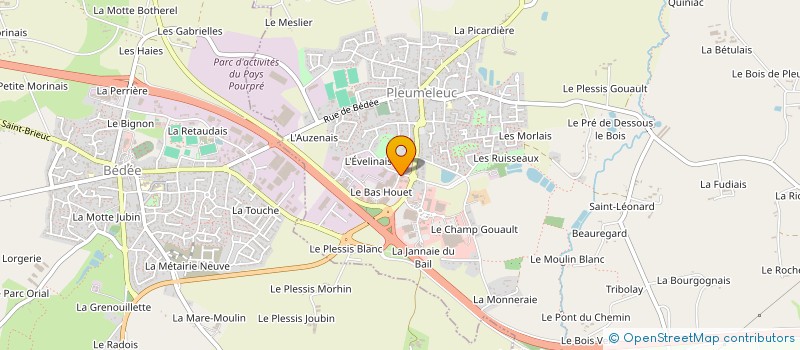 localisation de l'entreprise PRMACONNERIE à PLEUMELEUC