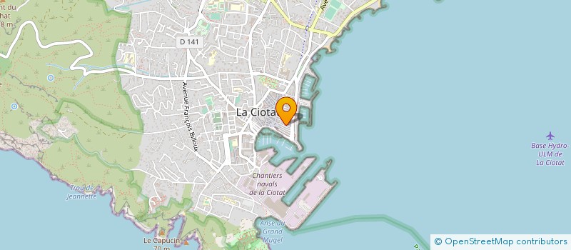 localisation de l'entreprise PRMBLC PARC REGION MARIN BAIE à LA CIOTAT