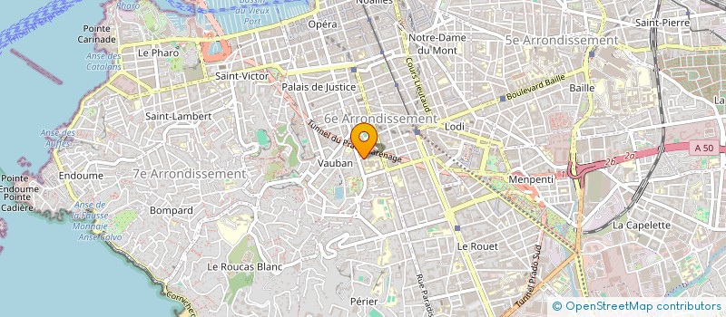 localisation de l'entreprise PRO  MARSEILLE 6EME