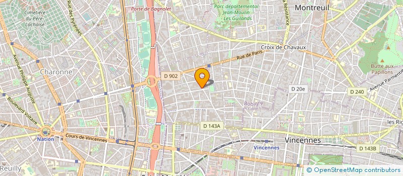 localisation de l'entreprise PRO à MONTREUIL