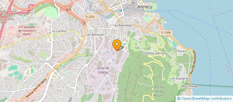 localisation de l'entreprise PRO 74 CARRELAGE à ANNECY