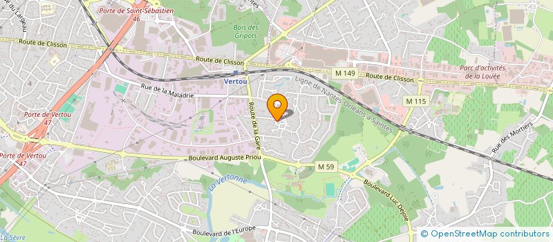 localisation de l'entreprise PRO'ACT CONSEIL à VERTOU