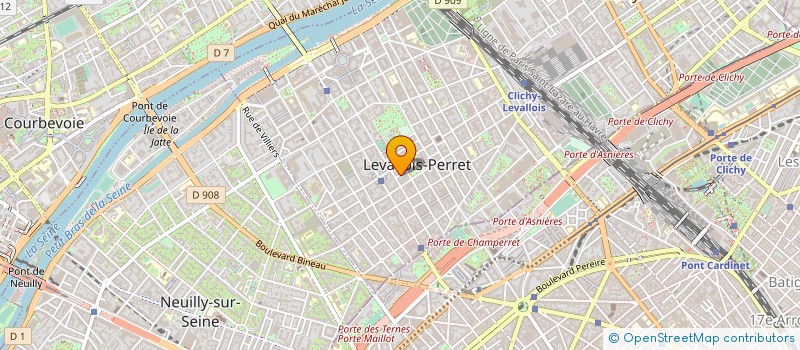 localisation de l'entreprise PRO ACTIVE AGENCY à LEVALLOIS-PERRET