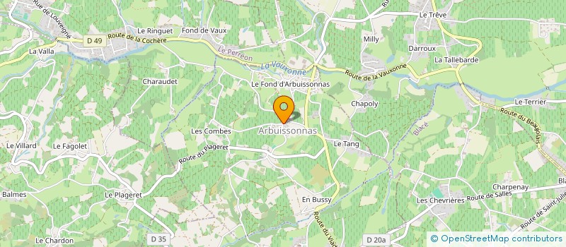 localisation de l'entreprise PRO'ACTIVE SOLUTIONS  SALLES-ARBUISSONNAS-EN-BEAUJOLAIS