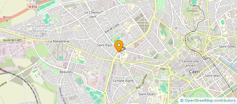 localisation de l'entreprise PRO'ACTIVITES à CAEN