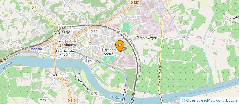 localisation de l'entreprise PRO-AGRI 82  MOISSAC