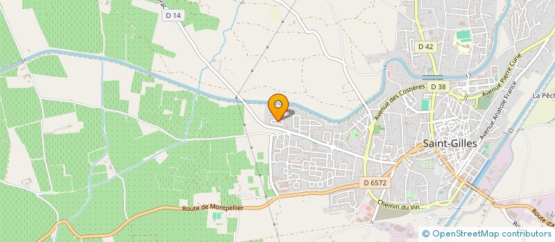 localisation de l'entreprise PRO AGRICOLE DU SUD  SAINT-GILLES