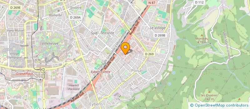 localisation de l'entreprise PRO ALP CARRELAGES à SAINT-MARTIN-D'HERES