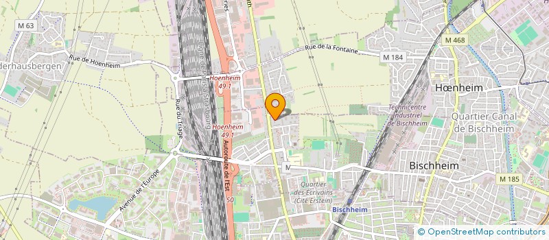 localisation de l'entreprise PRO ALSACE ETANCHEITE à BISCHHEIM