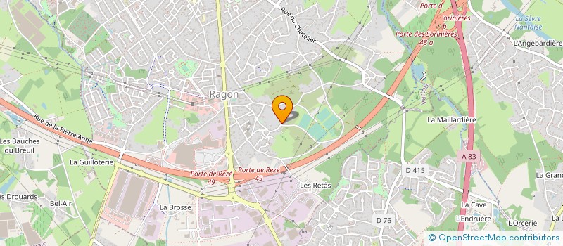 localisation de l'entreprise PRO ARC à REZE