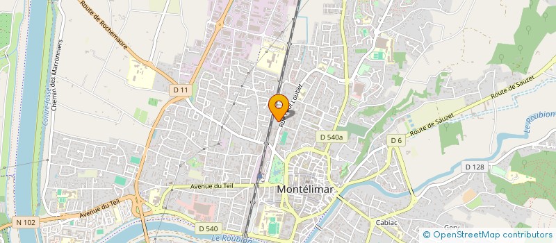 localisation de l'entreprise PRO ARMATURE BATIMENT  MONTELIMAR