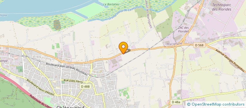 localisation de l'entreprise PRO ARMATURE MARTIGUES à CHATEAUNEUF-LES-MARTIGUES