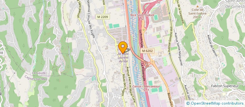 localisation de l'entreprise PRO ART à SAINT-LAURENT-DU-VAR