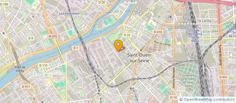 localisation de l'entreprise PRO ARTE  SAINT-OUEN-SUR-SEINE