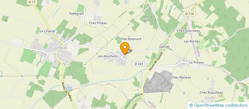 localisation de l'entreprise PRO ATLANTIC MENUISERIES  GREZAC